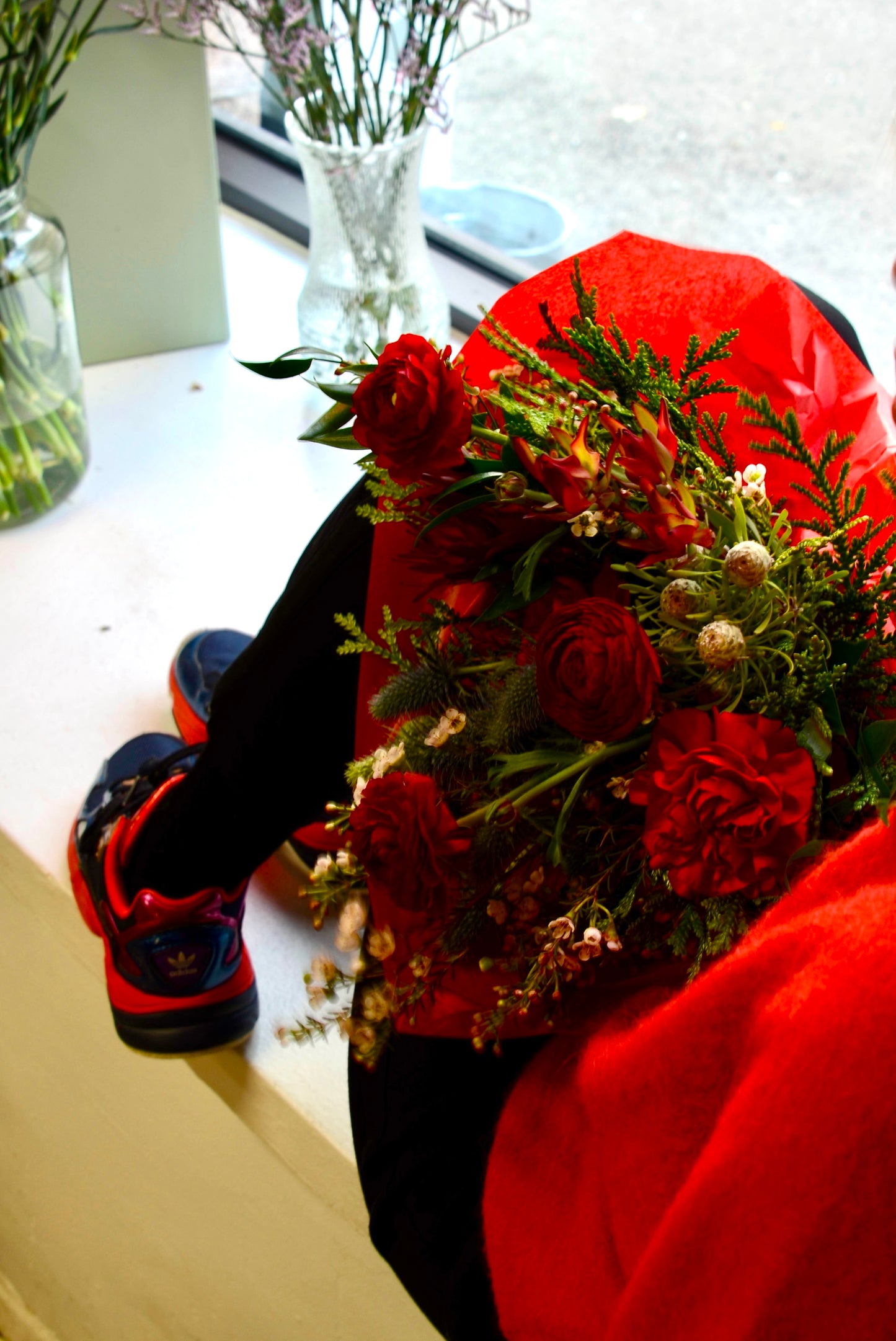 Christmas cut flower bouquet from